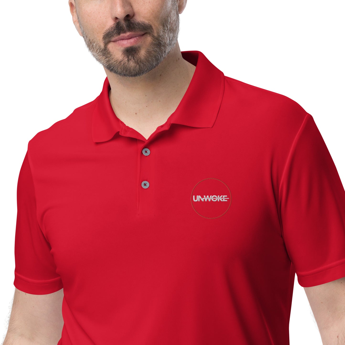 Unwoke adidas performance golf polo shirt