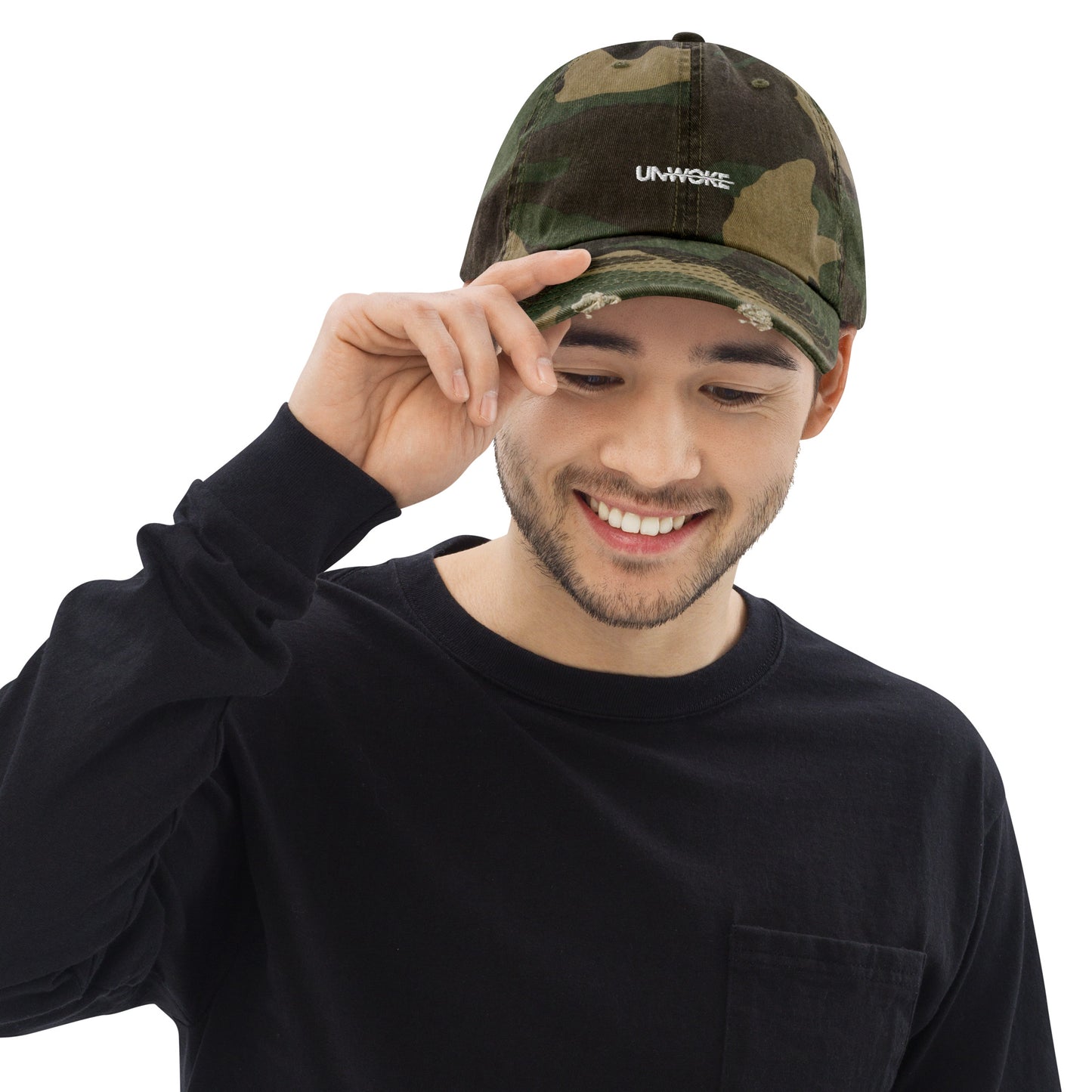 Unwoke Atlantis DADE distressed baseball hat
