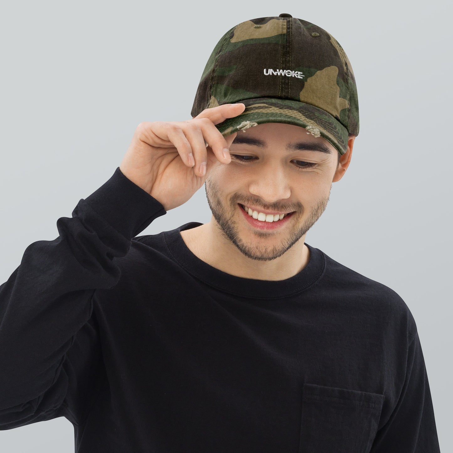 Unwoke Atlantis DADE distressed baseball hat