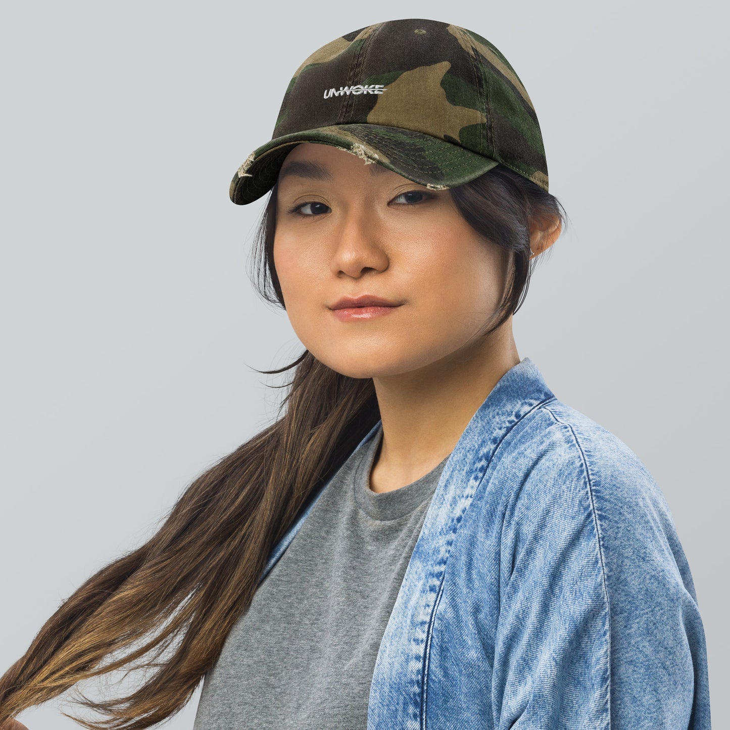 Unwoke Atlantis DADE distressed baseball hat