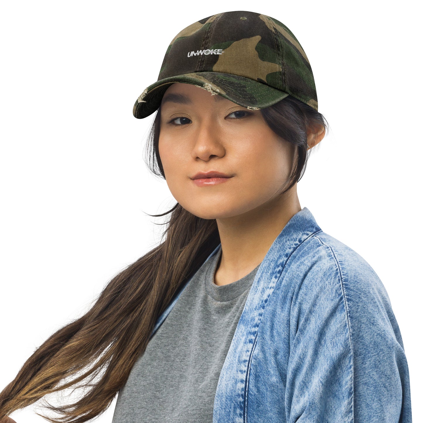 Unwoke Atlantis DADE distressed baseball hat