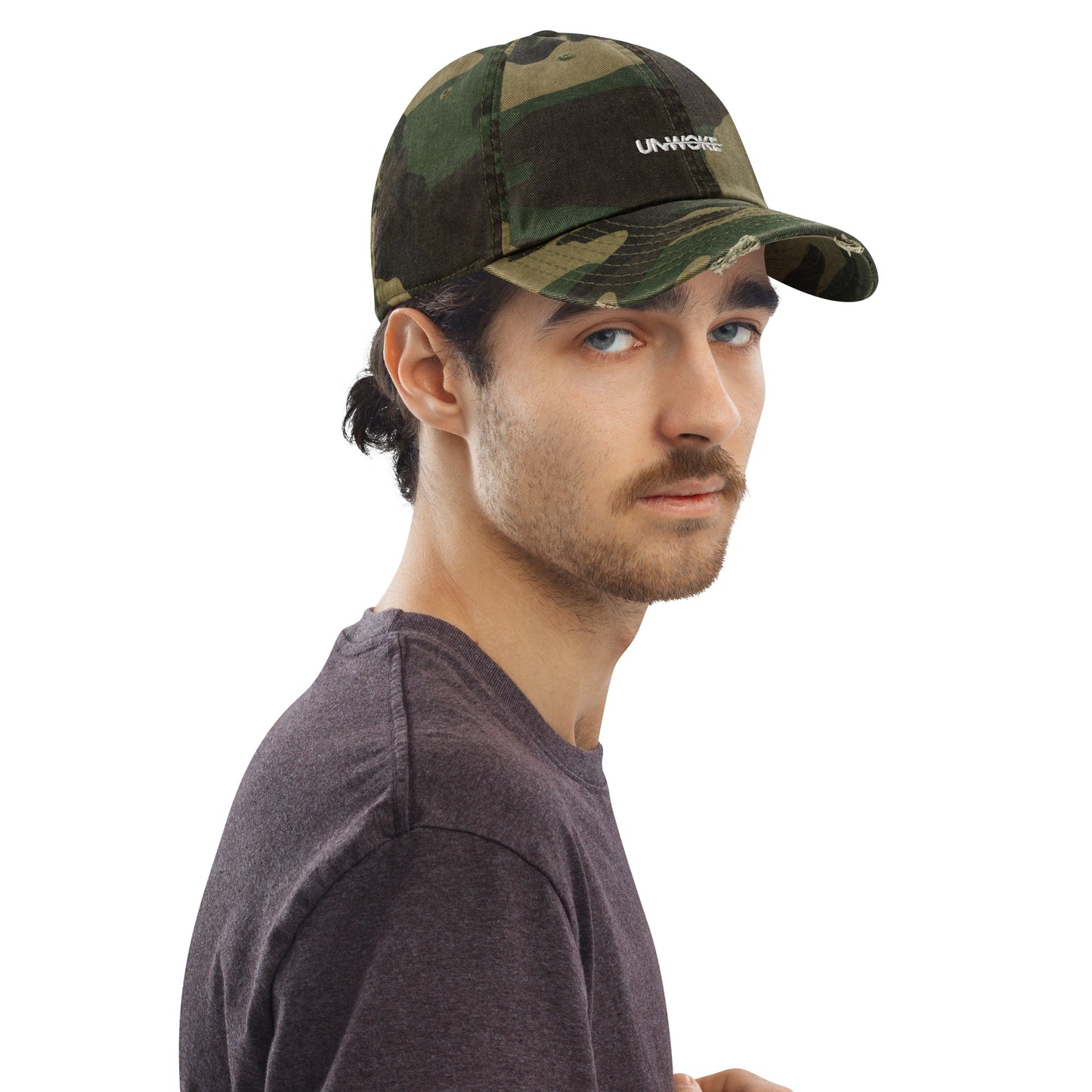Unwoke Atlantis DADE distressed baseball hat
