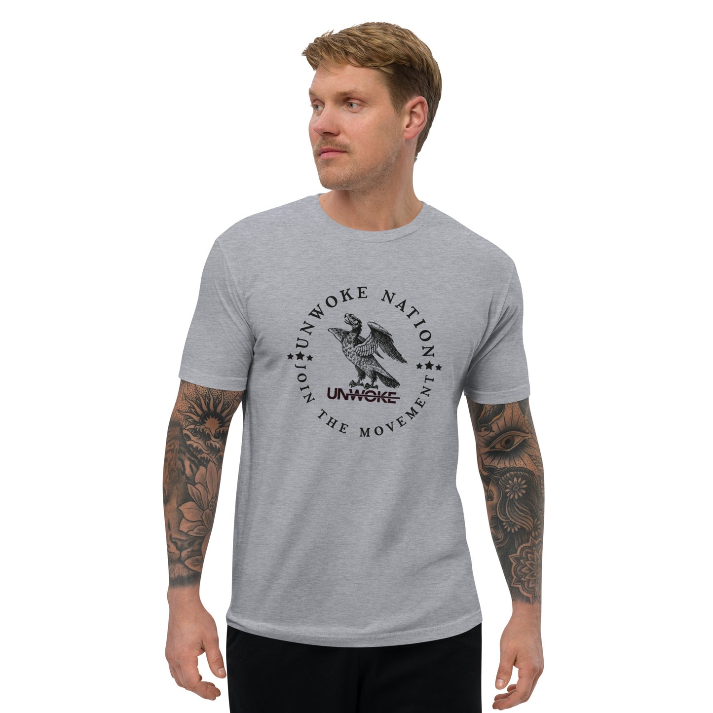 Unwoke Nation (Black Font) Short Sleeve- 3 Color Options