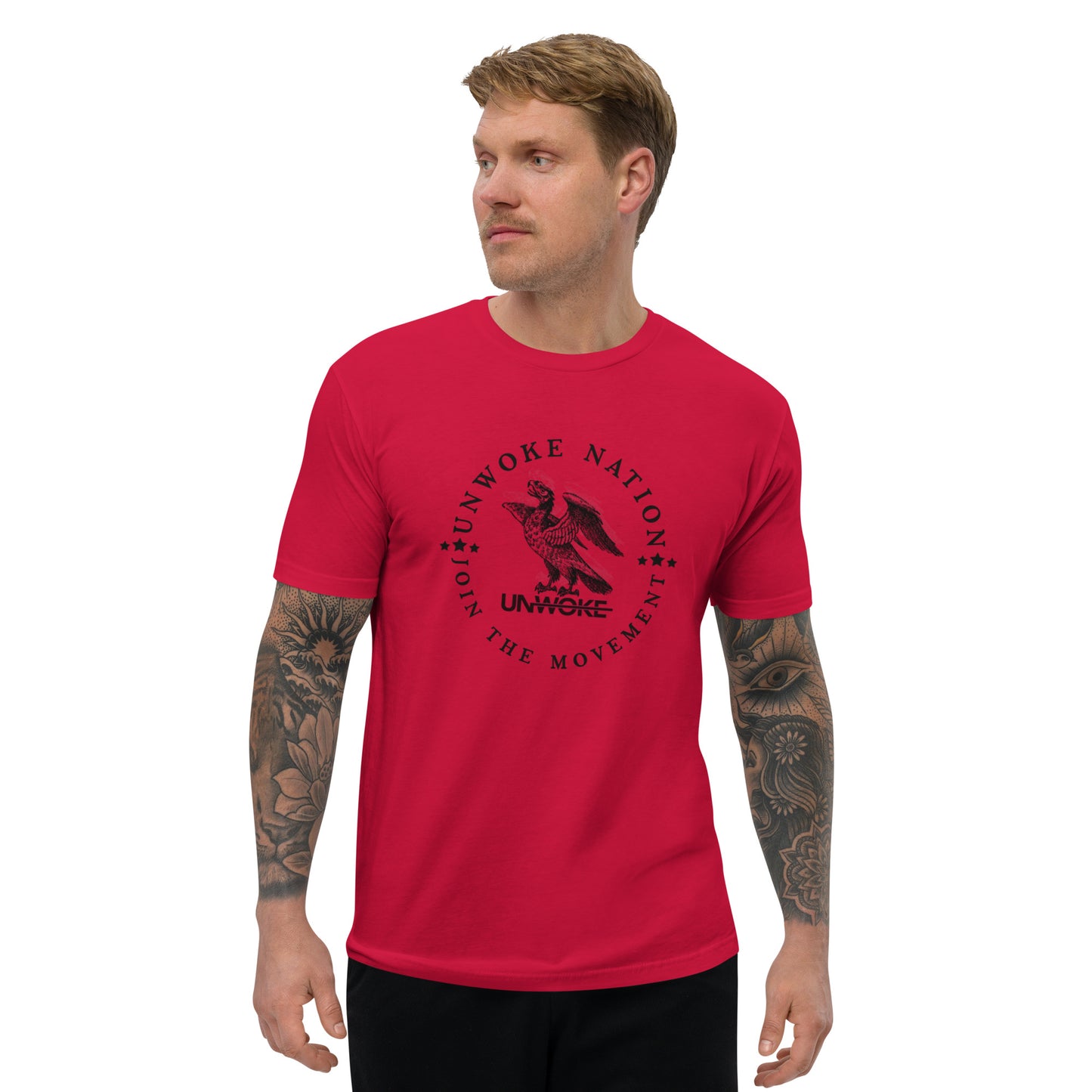 Unwoke Nation (Black Font) Short Sleeve- 3 Color Options