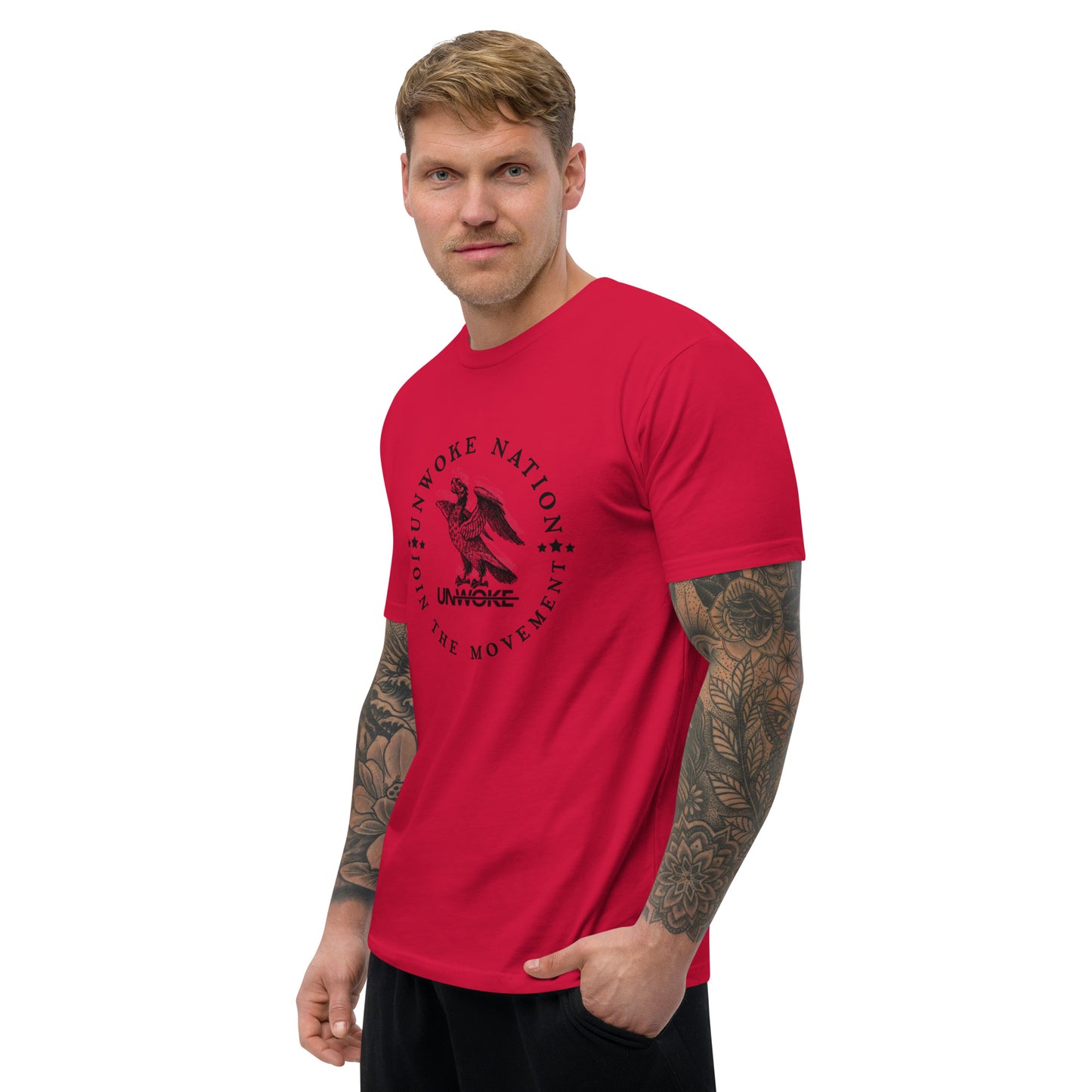 Unwoke Nation (Black Font) Short Sleeve- 3 Color Options