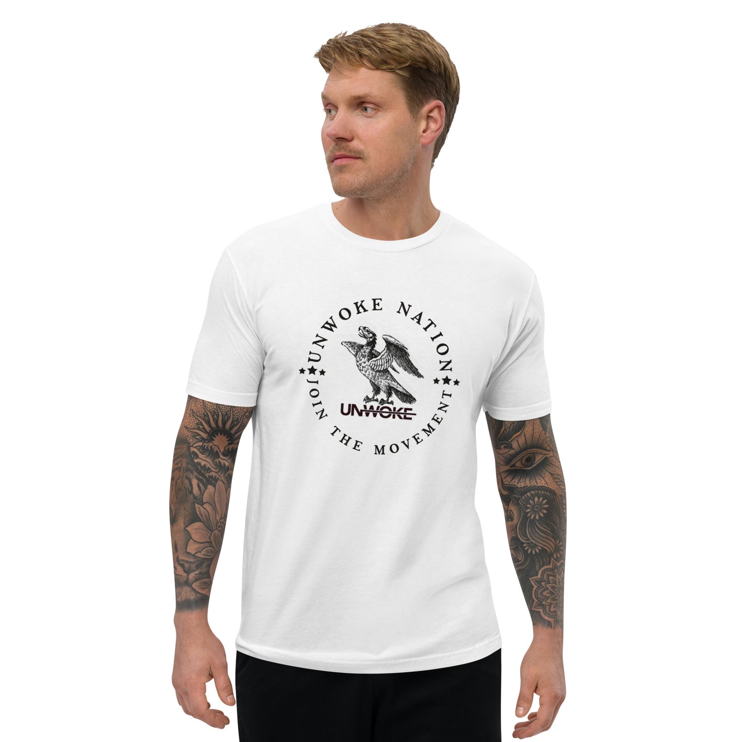Unwoke Nation (Black Font) Short Sleeve- 3 Color Options