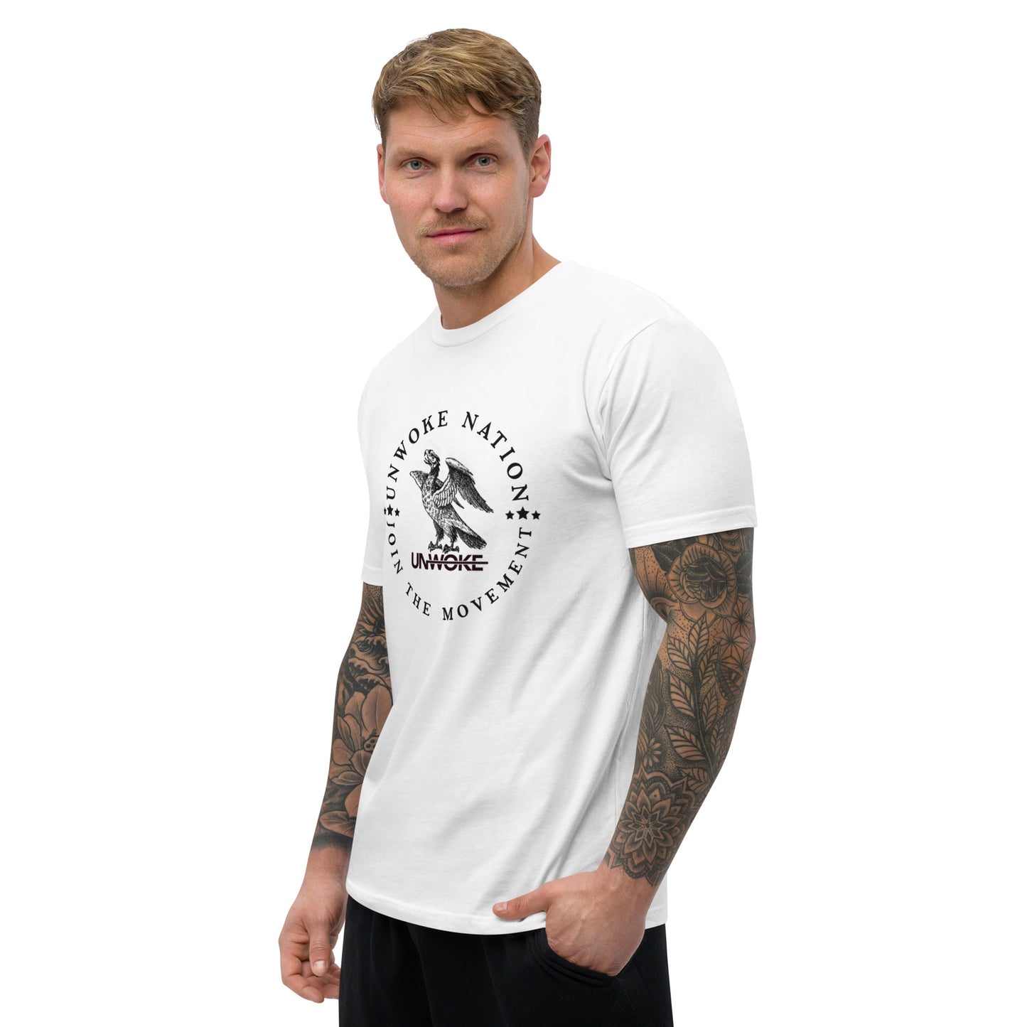 Unwoke Nation (Black Font) Short Sleeve- 3 Color Options