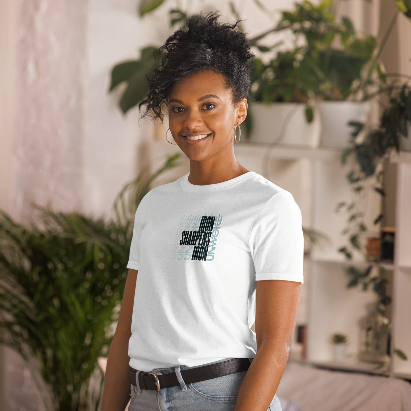 Unwoke Women's Iron Sharpens Iron Short-Sleeve Unisex T-Shirt