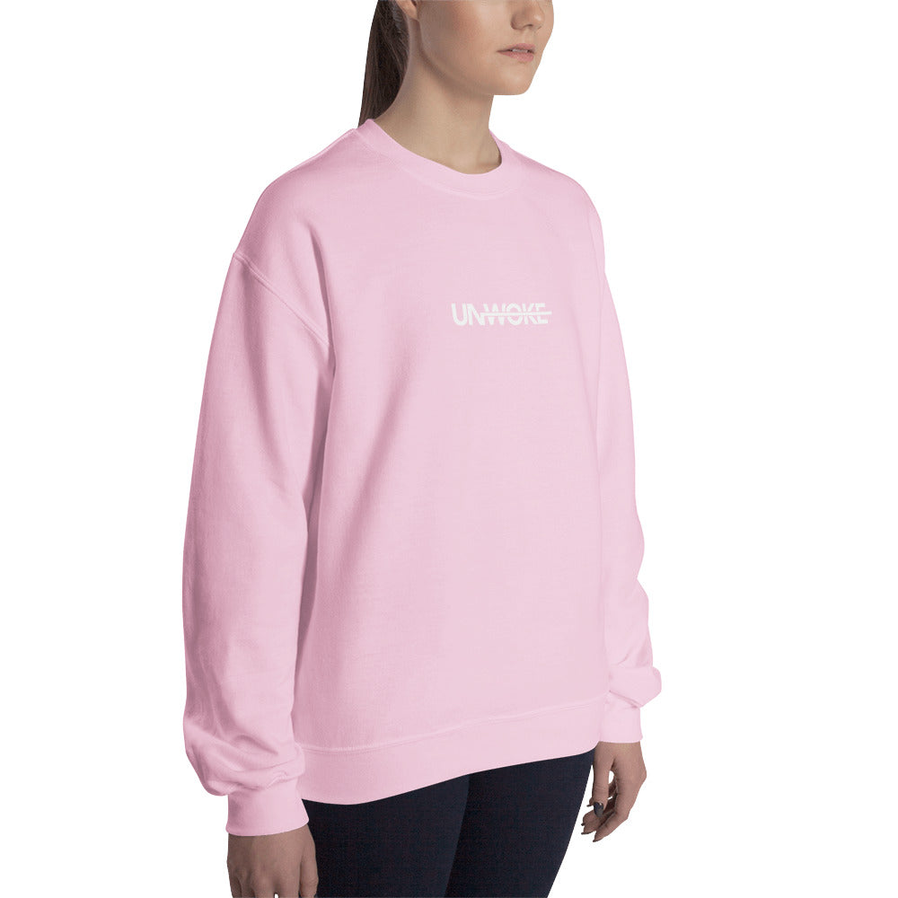 Unwoke Women's Oversized Sweatshirt (Pink)