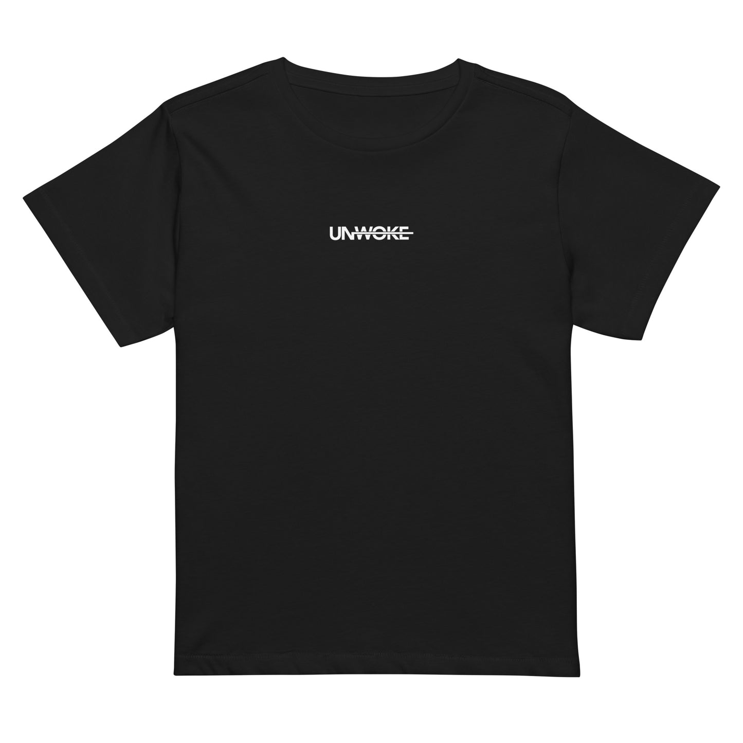 Unwoke Women’s minimalist high-waisted t-shirt