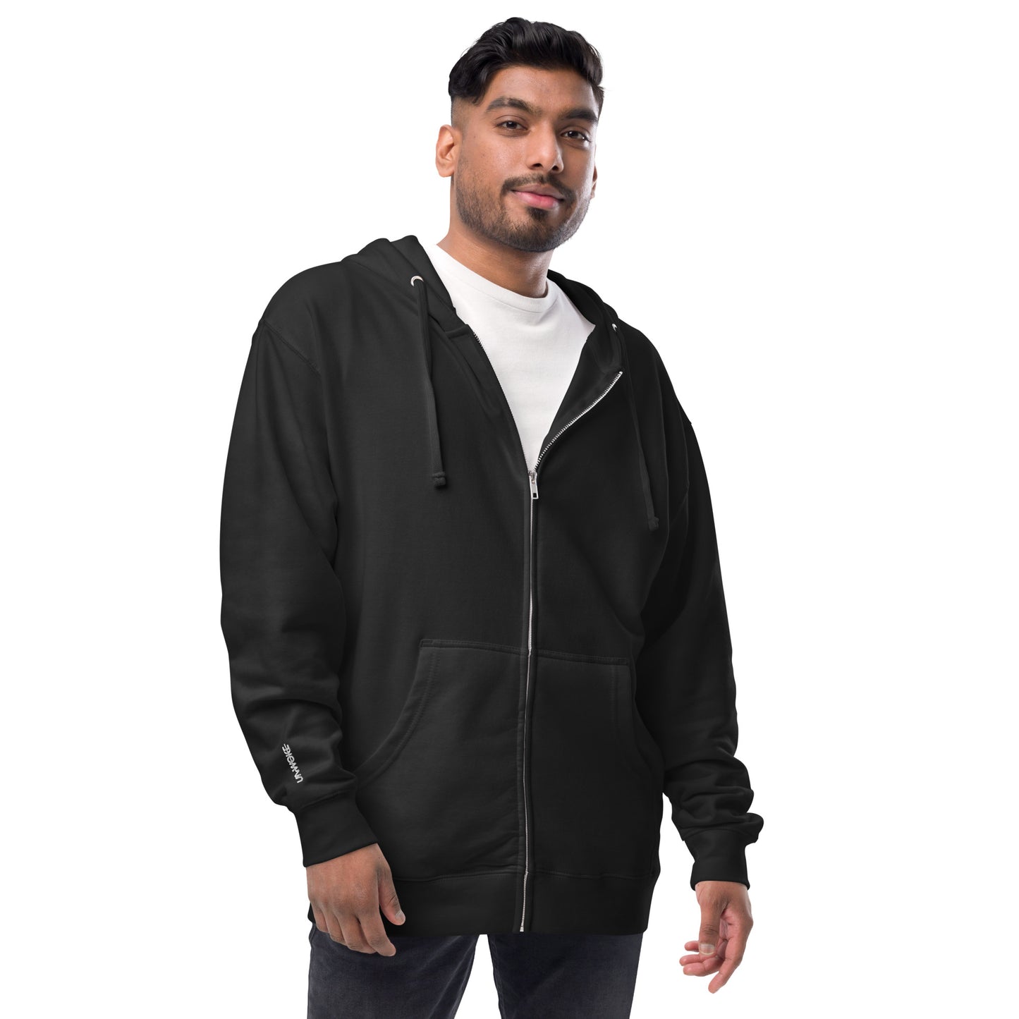 Unwoke Labels Unisex fleece zip up hoodie