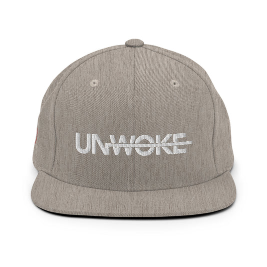 Unwoke Bold Snapback Hat