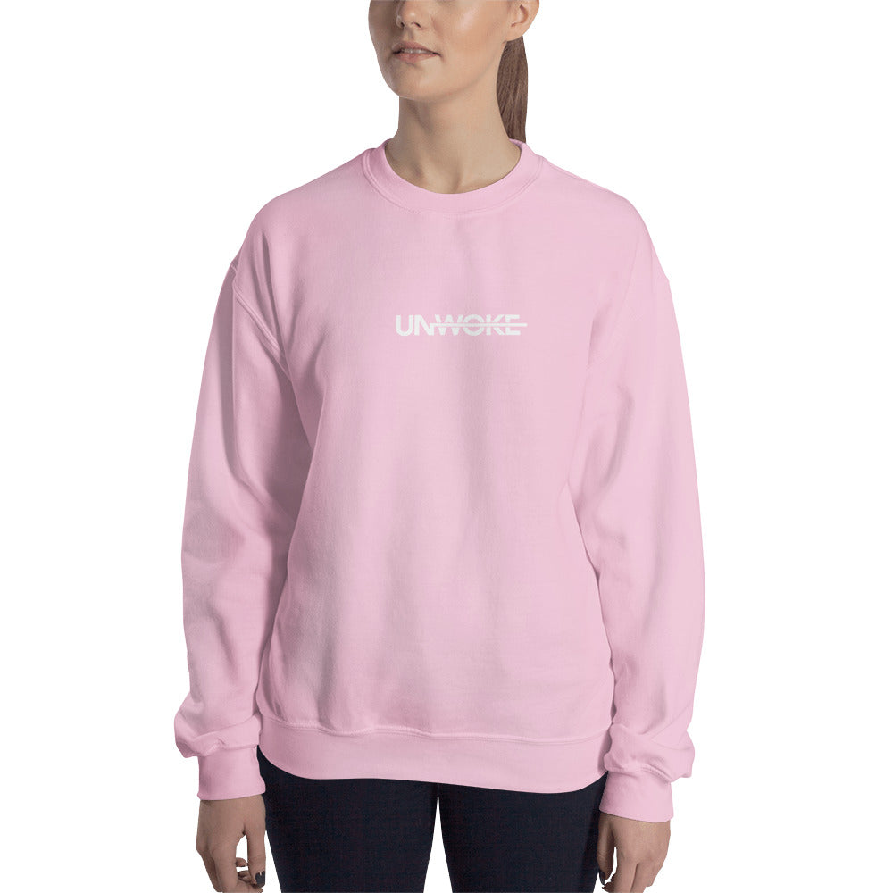 Unwoke Women's Oversized Sweatshirt (Pink)