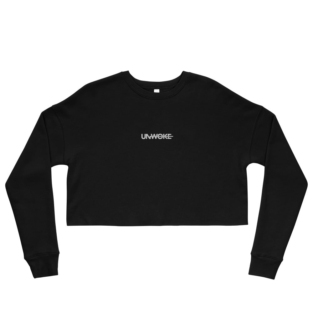 Unwoke Women's minimalist Crop Sweatshirt