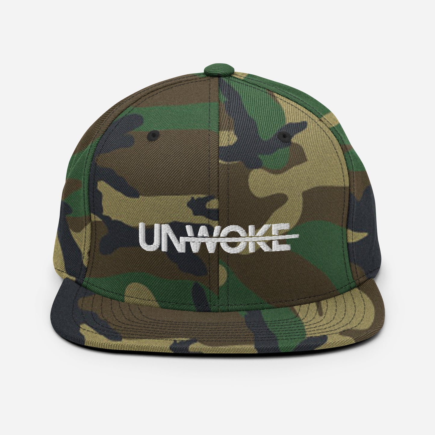 Unwoke Minimalist Cameo Snapback Hat