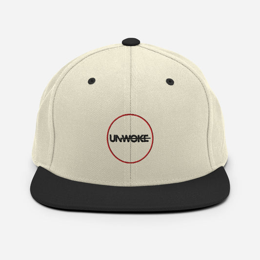 UnWoke Red Circle Snapback Hat