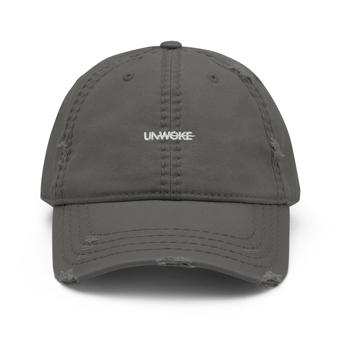 Unwoke Minimalist Distressed Dad Hat